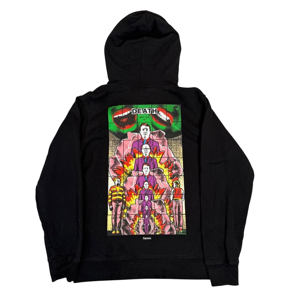 Supreme X Gilbert & George Death Graphic 1984 Hoodie Mens M New York SS19